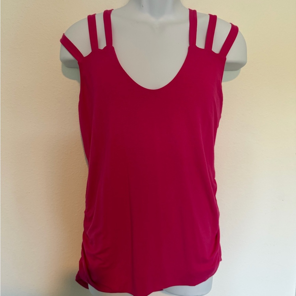 Women's Hot Pink Strappy Top
